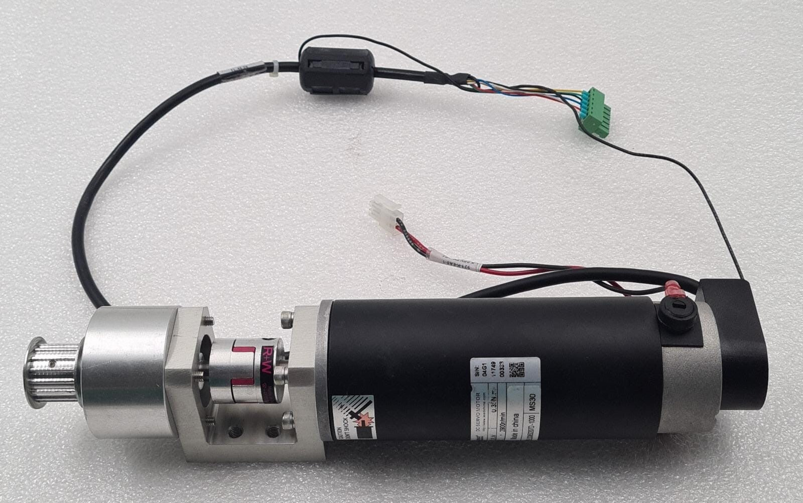 Leadshine DCM50207D-1000 MS30 DC servo motor 0.35Nm 2900RPM with encoder and pulley assembly
