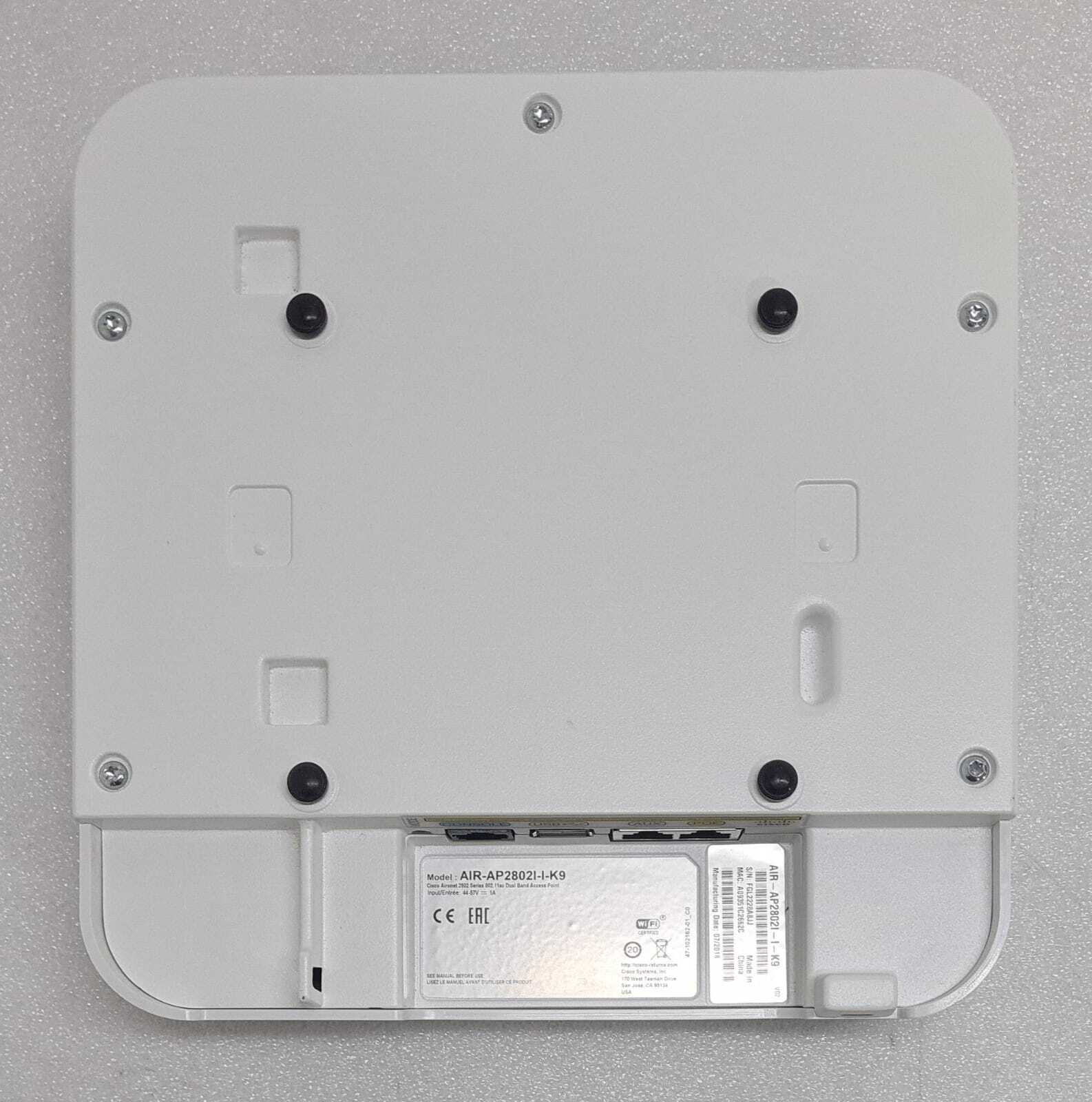 Cisco Aironet 2802 Series AIR-AP2802I-I-K9 Dual Band Access Point  AP2802i