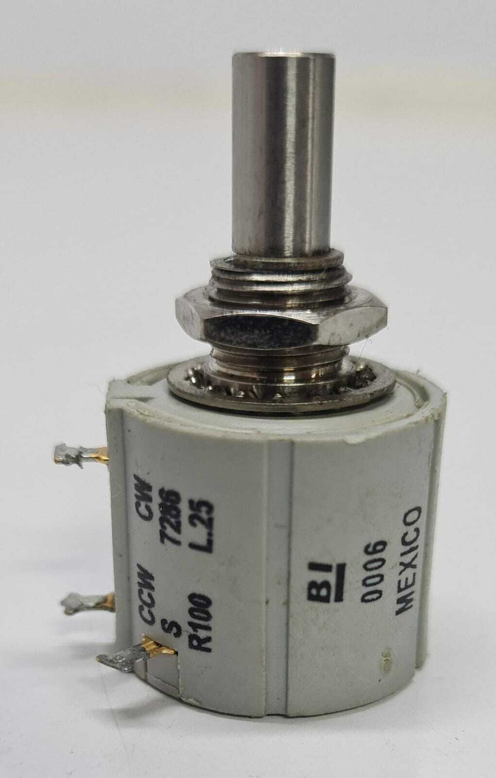 [LOT 5 PCS] Bi Technologies CCW CW Type S 7286 R100 L.25 Precision Potentiometer