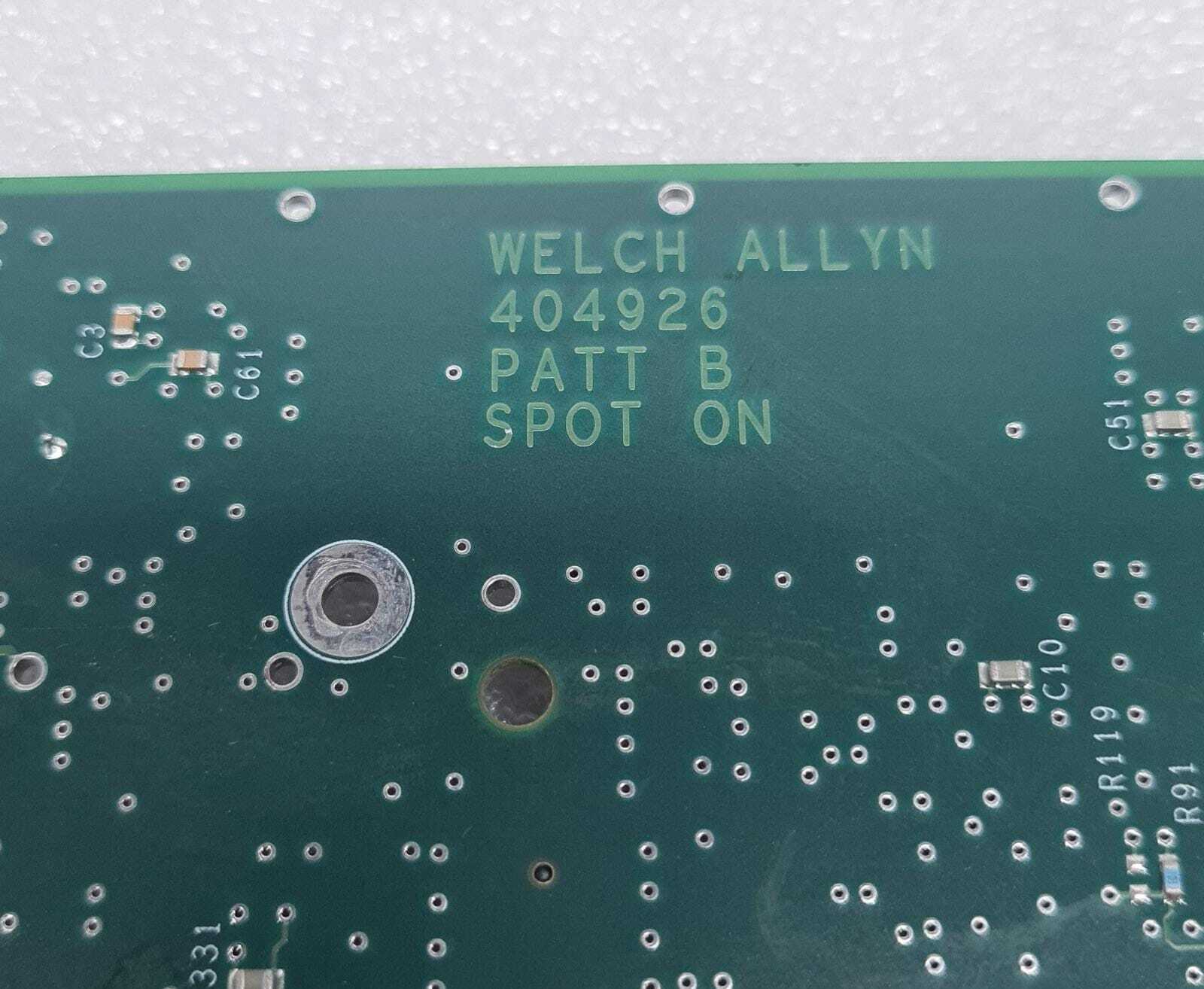WELCH ALLYN 404926 PATT B SPOT ON PCA 404925 Board For Roche Cobas