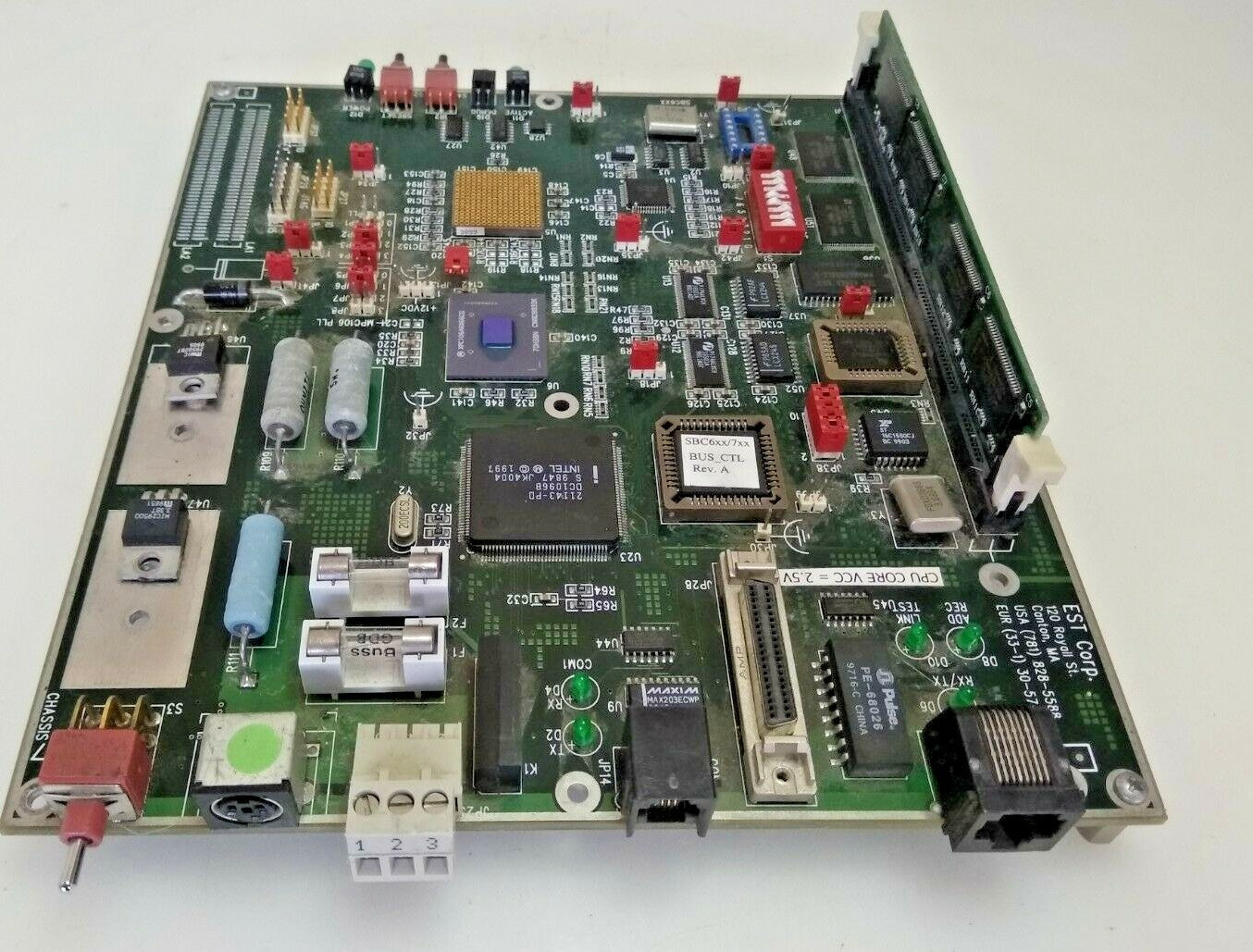 Est Corporation Sbc6xx Evaluation Board Intel Dc1096b 21143 Pd Xpc106arx66cg
