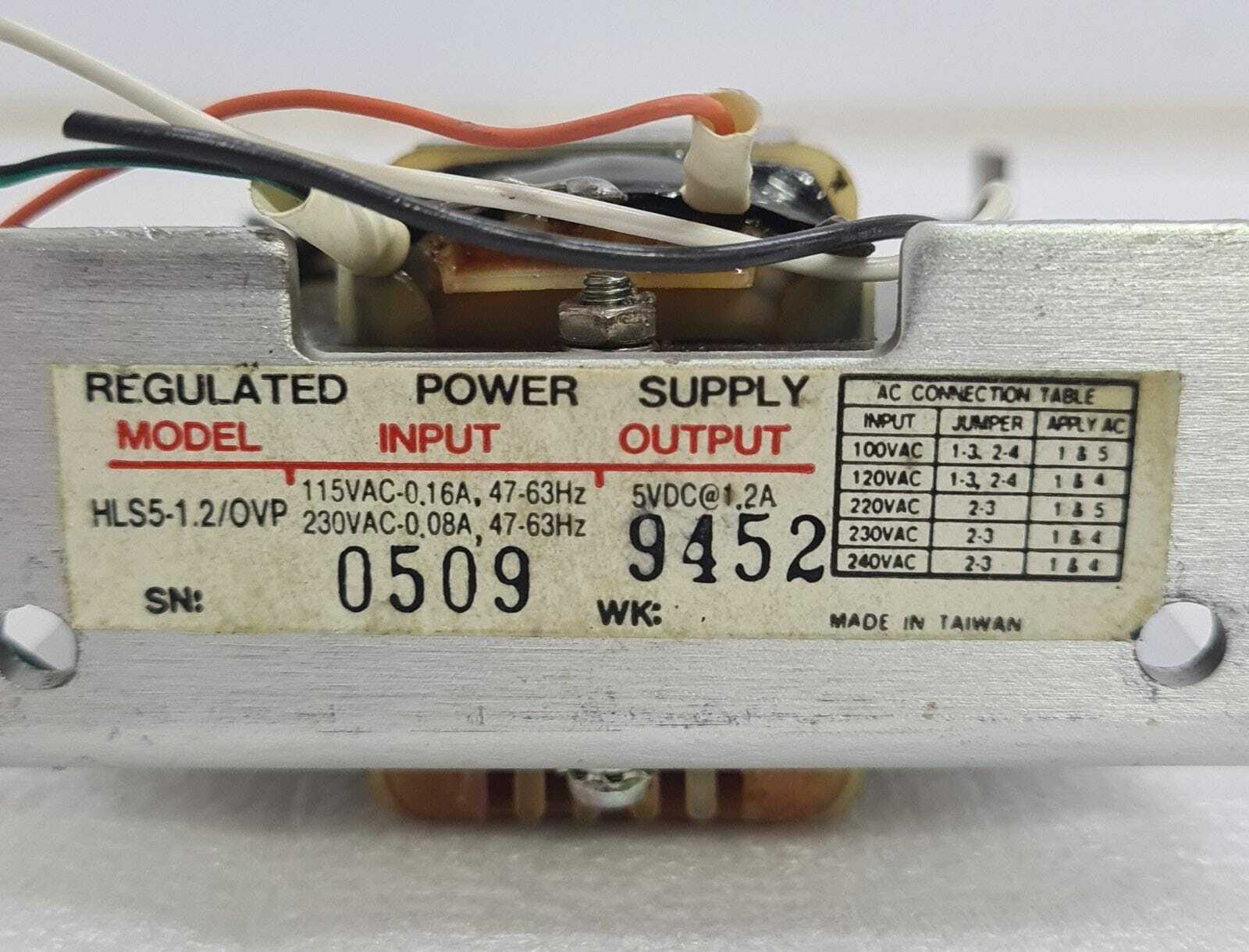 HITRON Electronics HLS5-1.2/OVP Regulated Power Supply 5VDC 1.2A