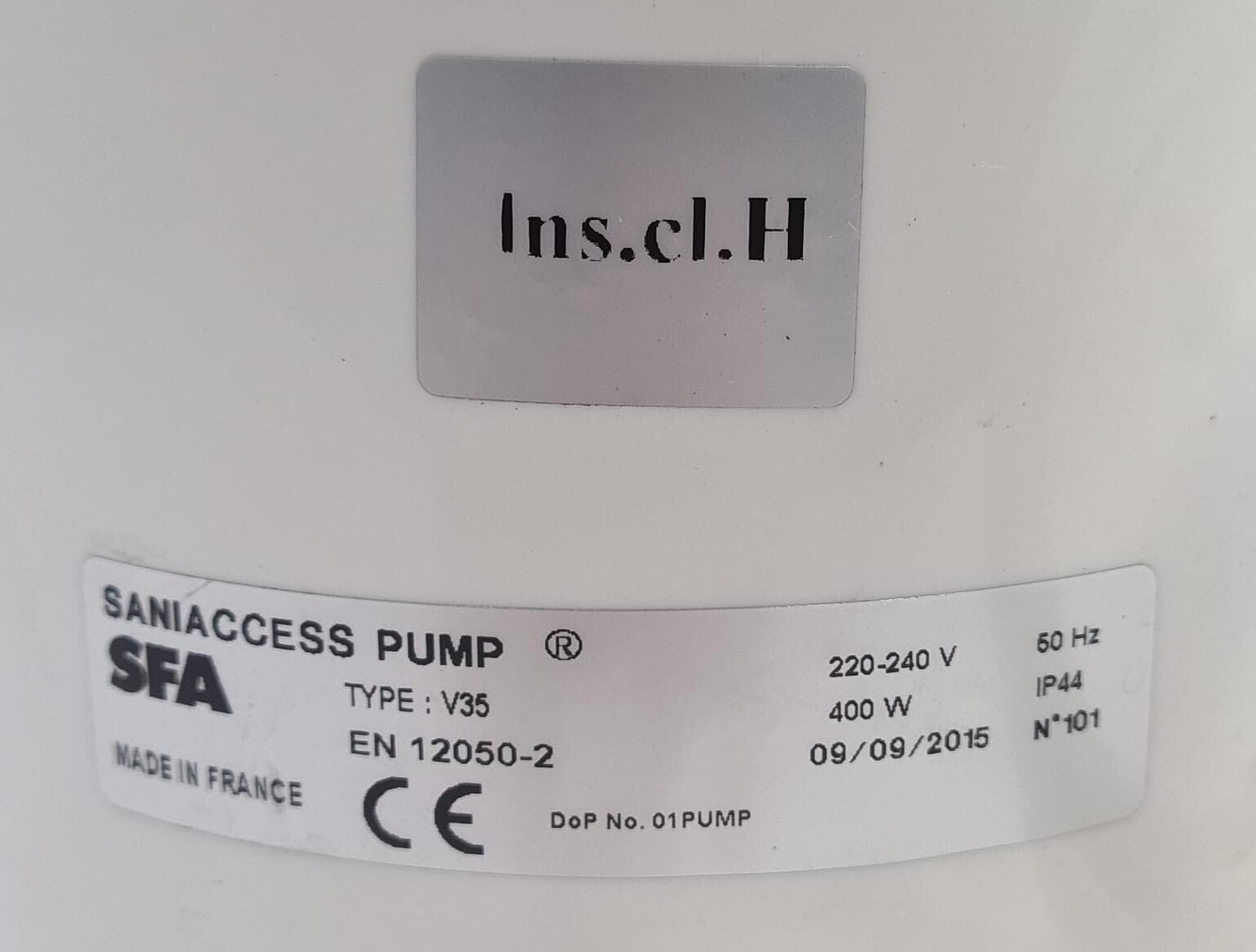 SFA  SANIACCESS PUMP V35 Macerator 400W 220-240V
