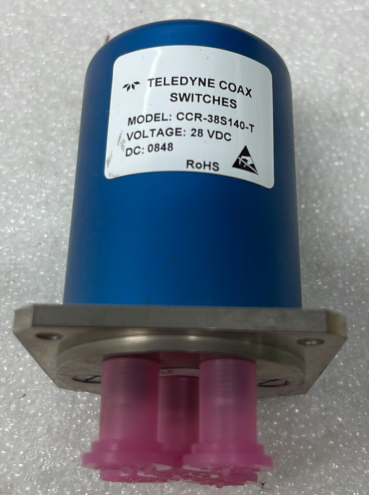 NEW - TELEDYNE COAX SWITCHES CCR-38S140-T 28VDC