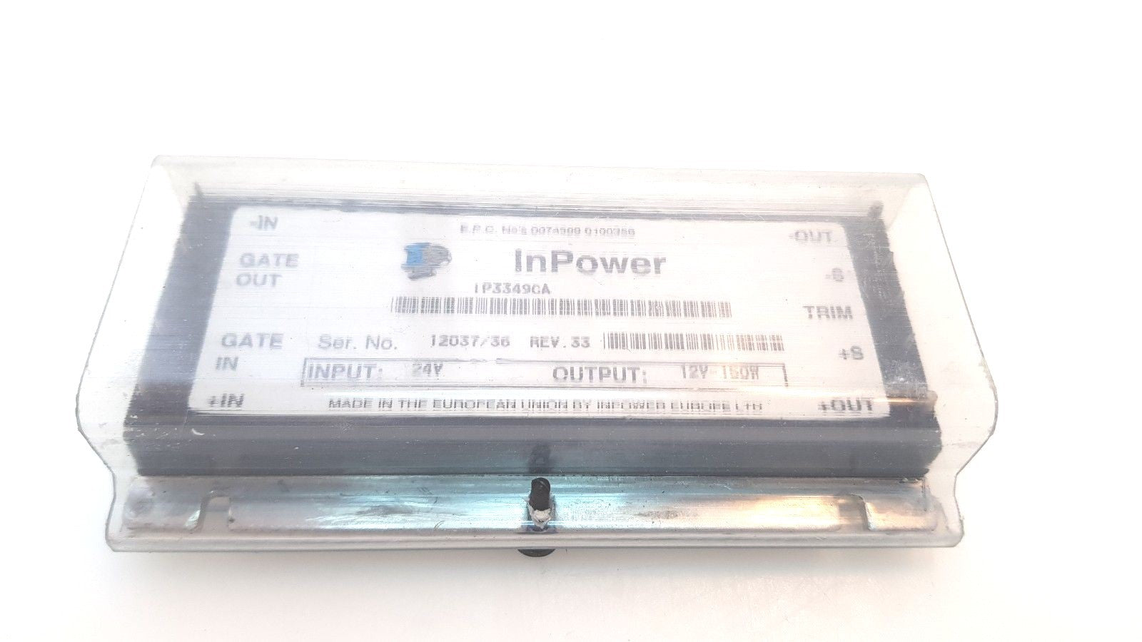 InPower IP3349CA CONVERTER INPUT 24V Output 12V - 150W E.P.C 0074399 0100356