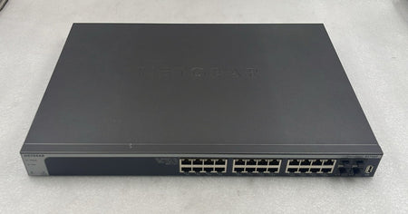 Netgear XS728T-100NES 28-port 10-gigabit network switch front view