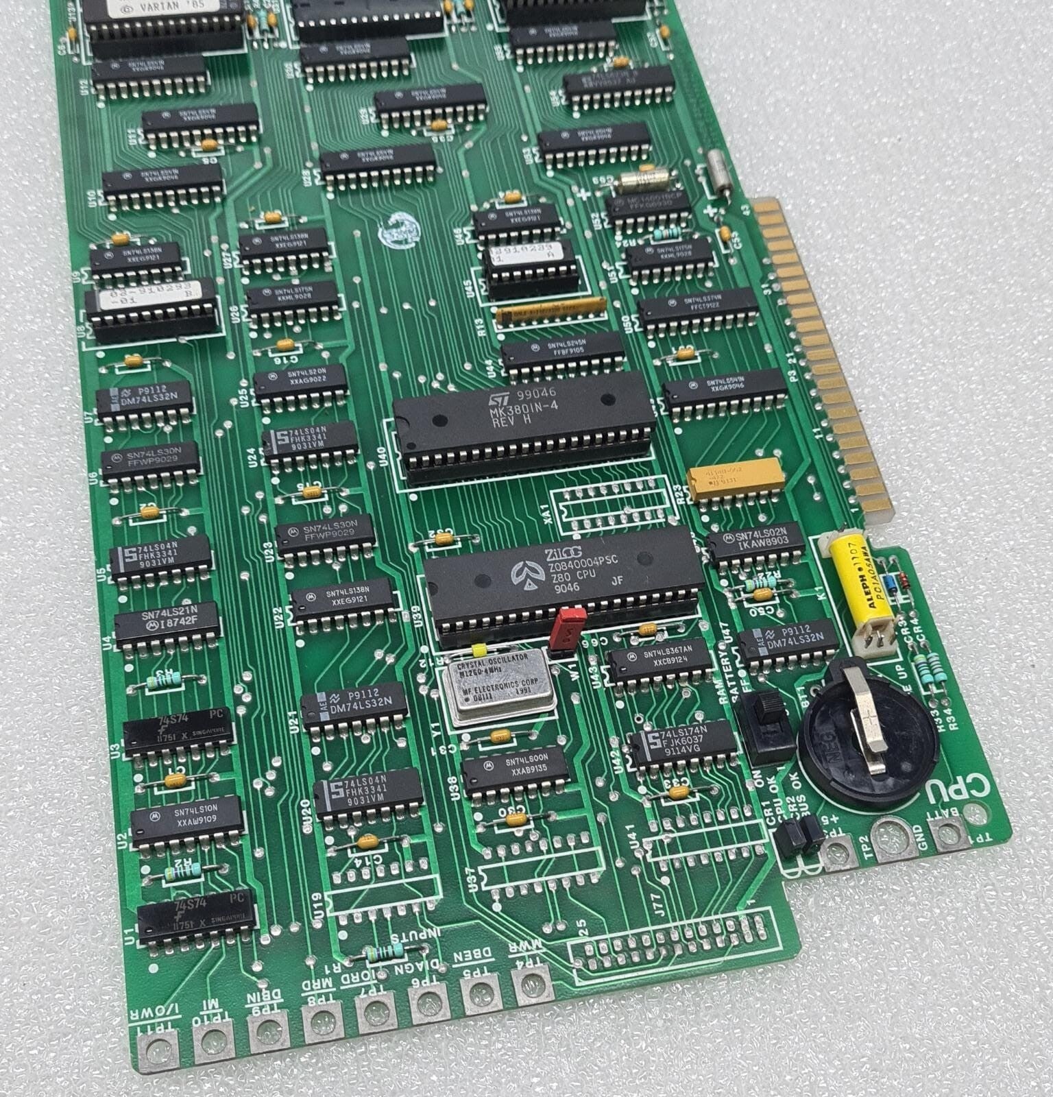 Varian CPU Main Board ASSY 03-917762 SCHEM 03-9177765-00