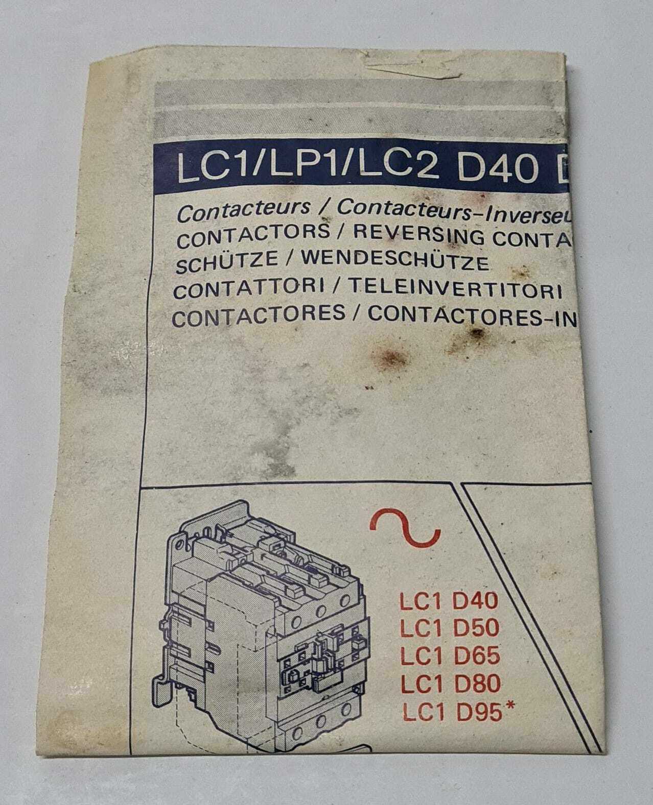 Telemecanique Contactor LC1 D6511U5 240V 50HZ