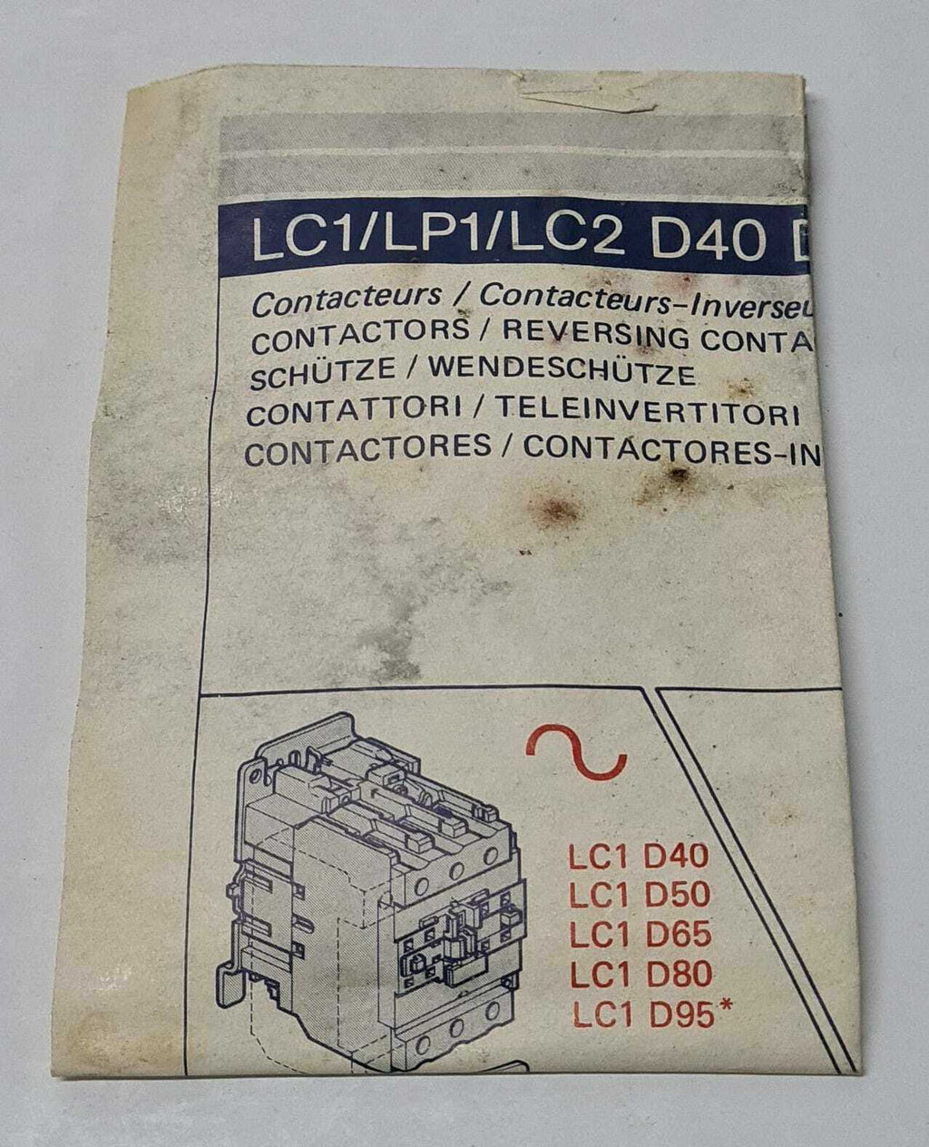 Telemecanique Contactor LC1 D6511U5 240V 50HZ