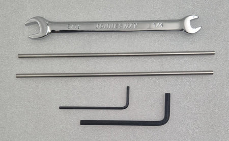RHEODYNE service tools and hex keys included in kit