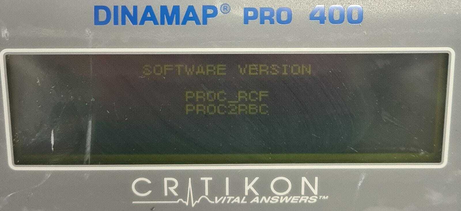 GE Dinamap PRO Series 400 Critikon Vital Signs aAnswers Patient Monitor DP400