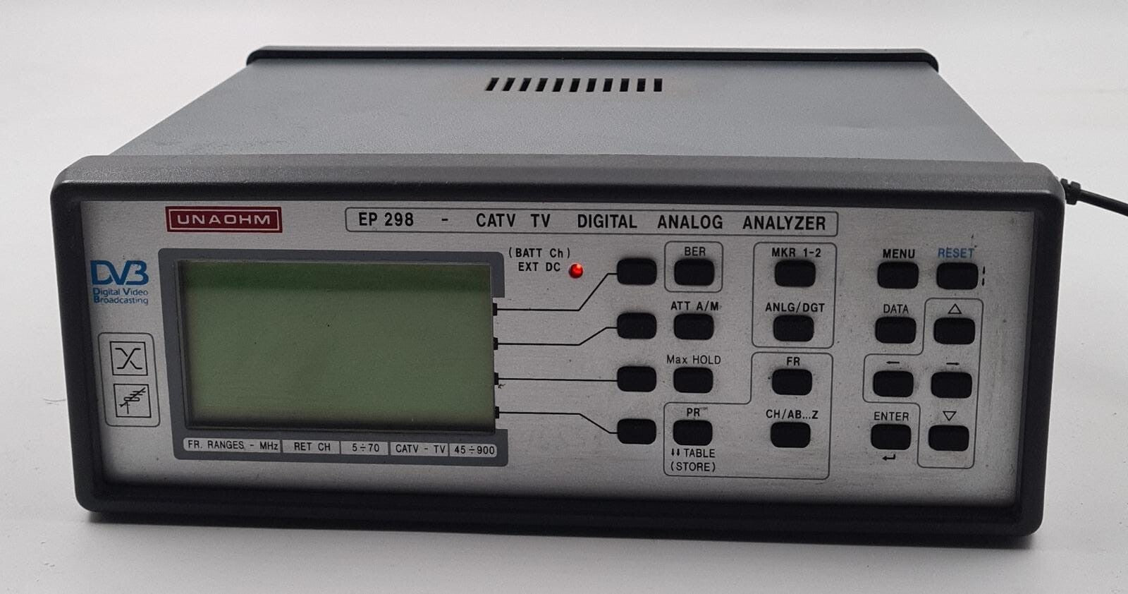 UNAOHM EP 298 CATV TV DIGITAL ANALOG ANALYSER 45-900 MHz DVB W/ ORIGINAL CASE