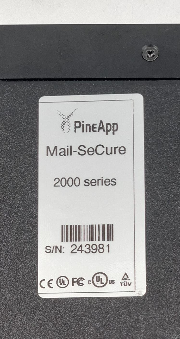 PineApp Mail-SeCure 2000 Series Appliance #2