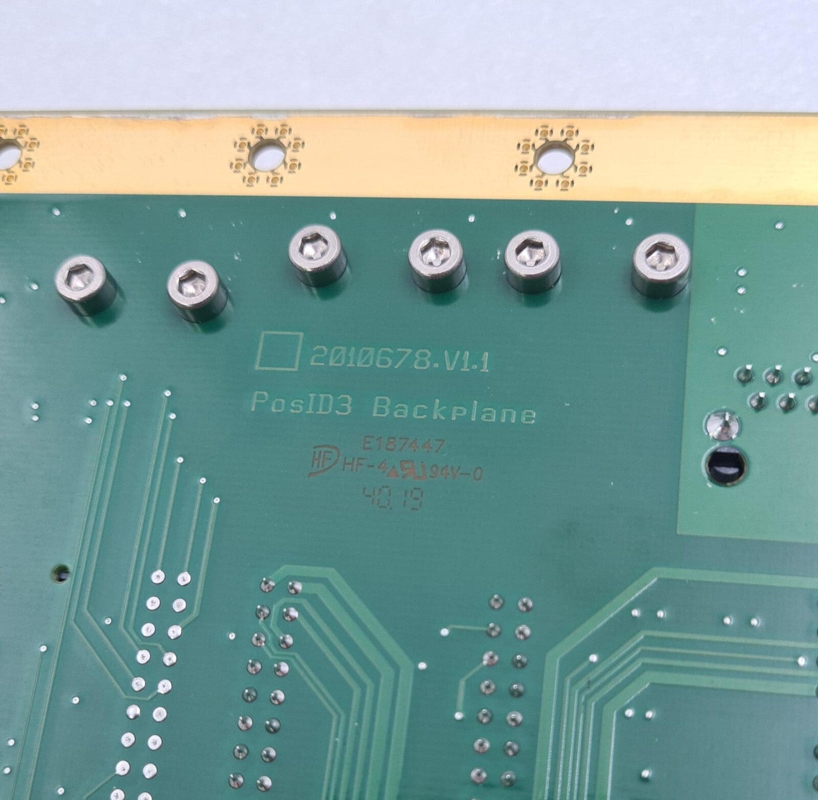Tecan PosID3 Backplane 12010677 00 Board 2010678.V1.1 PCB
