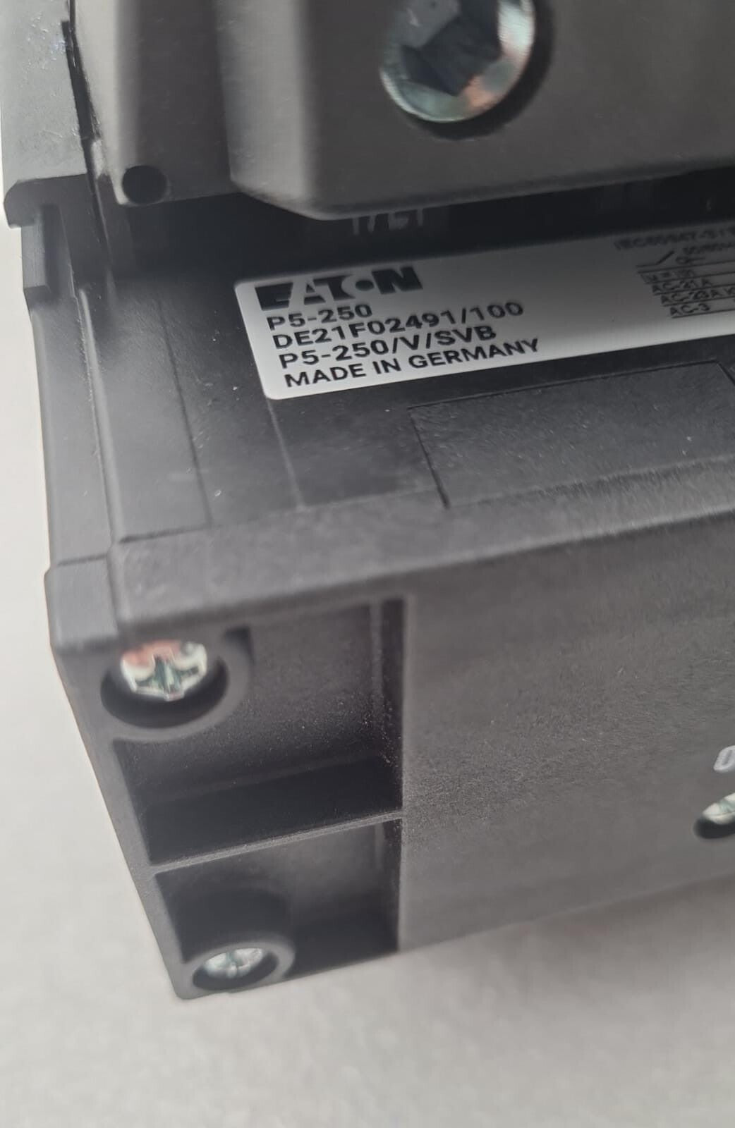 Eaton P5-250 P5-250/V/SVB Main Rotary Safety Switch Isolating Load Isolating