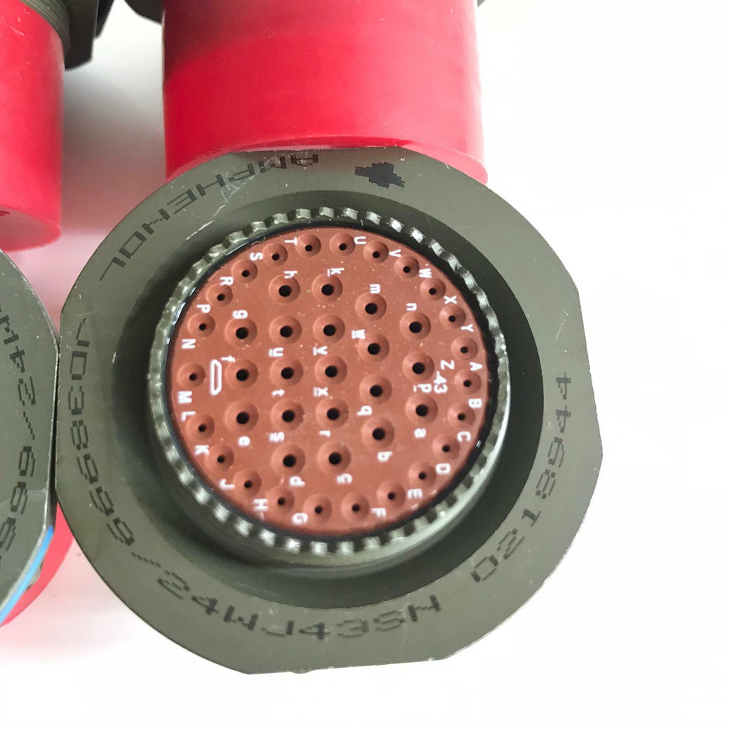 [LOT OF 4]  Amphenol D38999/24WJ43SN 0218944 CIRCULAR MIL-SPEC CONNECTOR