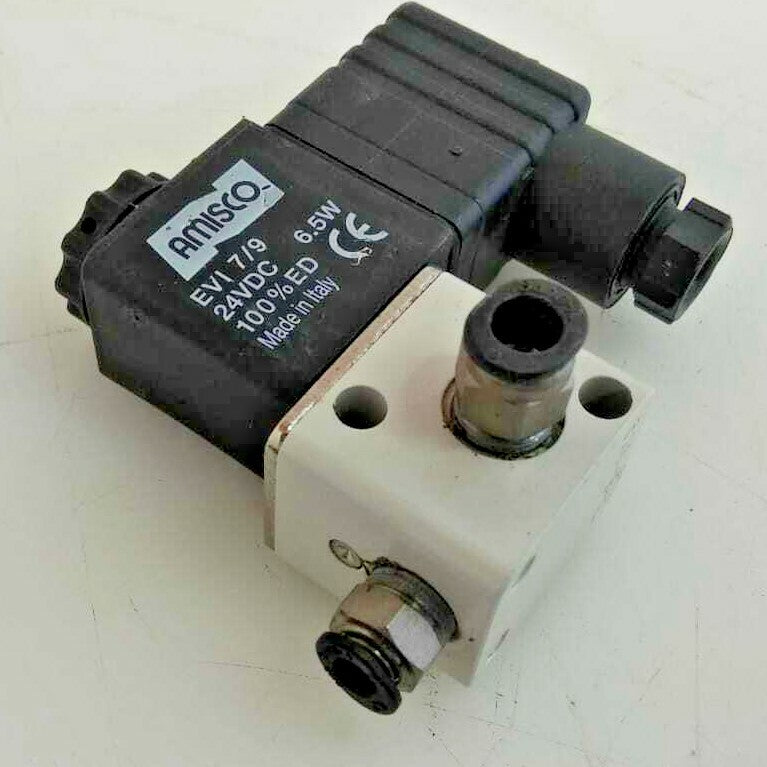 [LOT OF 3] Airtac 3V1-06 2-Way Solenoid Valve Air Pneumatic W/ AMISCO EVI 7/9