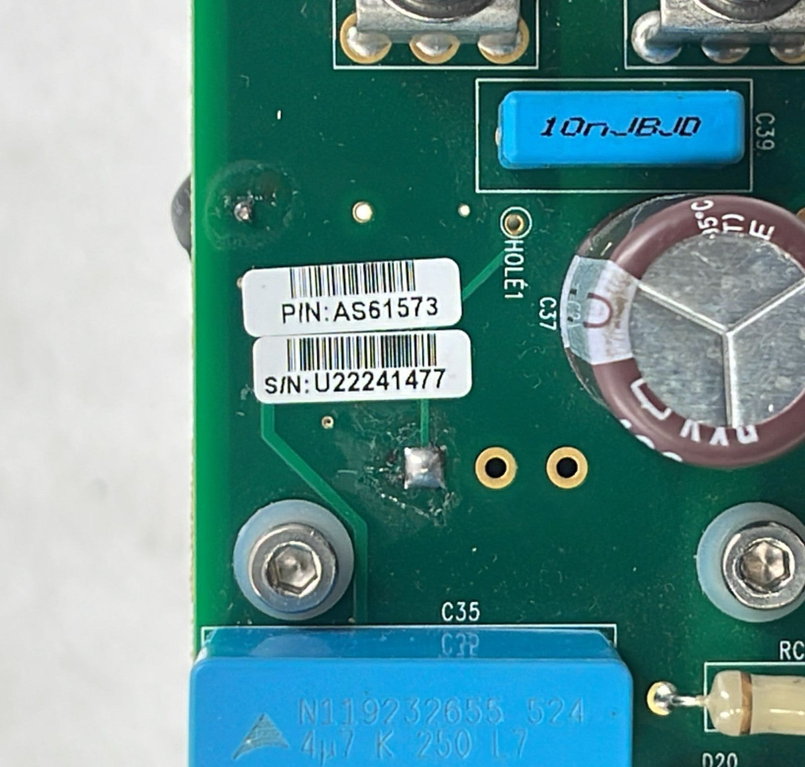 Syneron Candela AS61573 IPL driver board overview