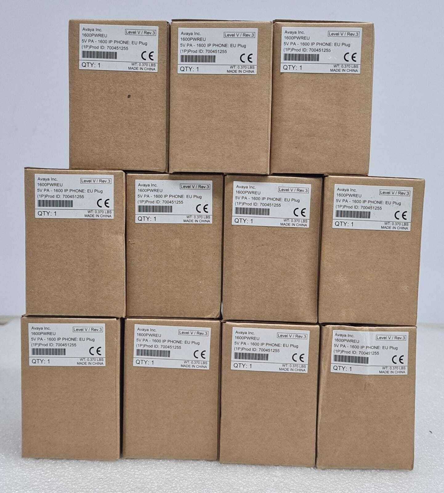 [LOT OF 11] AVAYA  Deskphone Value Edition 1600 Series 3 Prong V5 Power Adaper