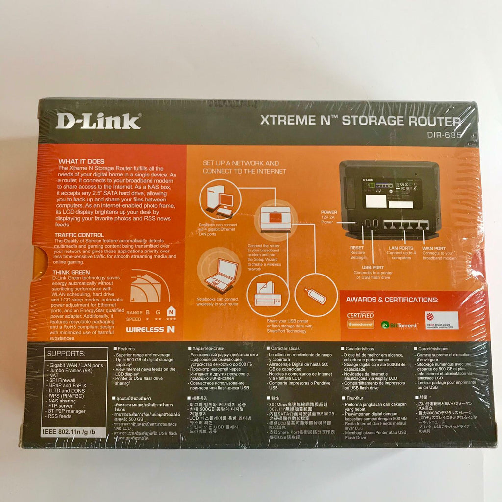 D-Link DIR-685 Xtreme N Storage Router 300Mbps Gigabit
