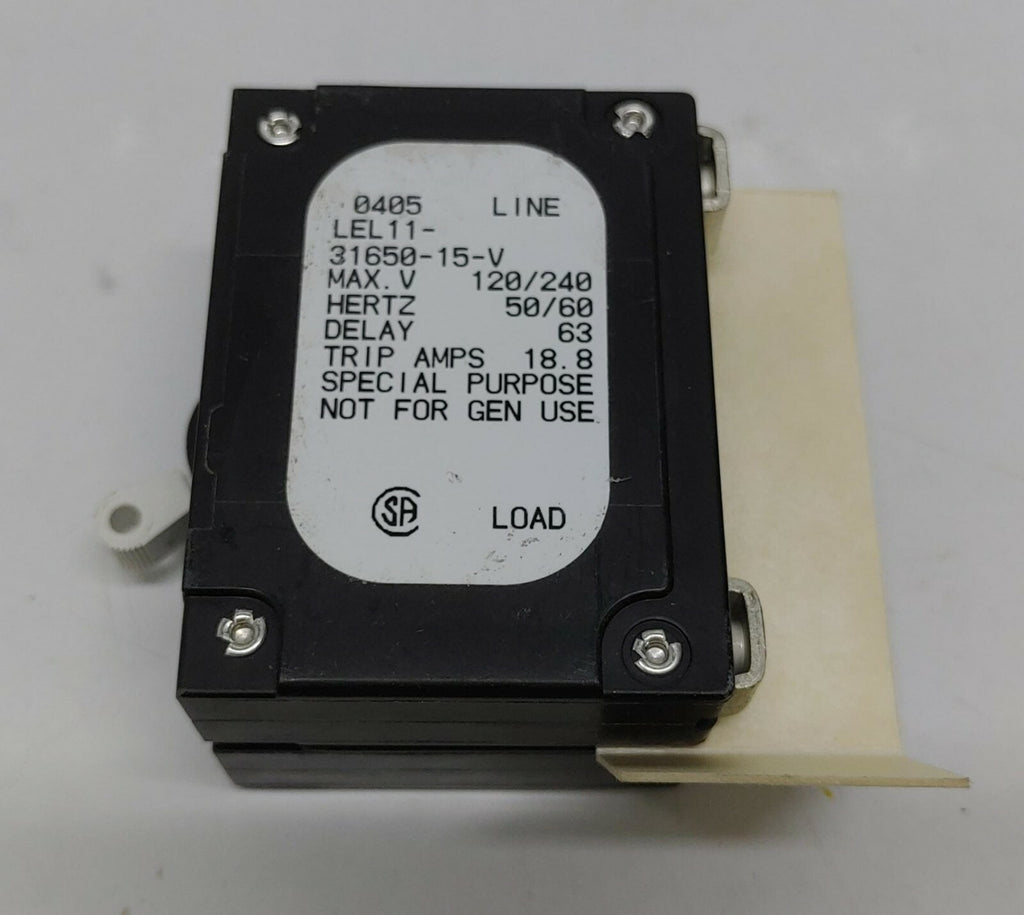 Airpax SP Circuit Breaker LEL11-31650-15-V 250V LINE 0507 [LOT OF 4]