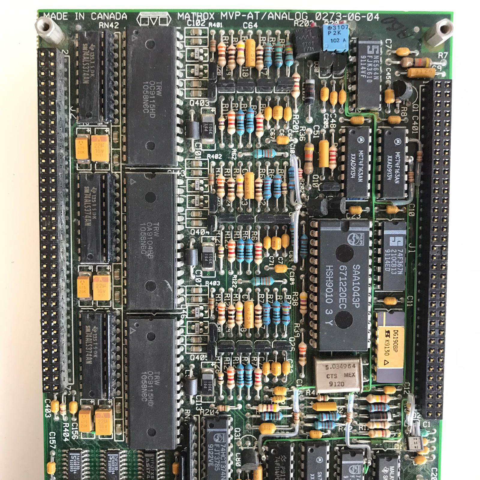 Matrox MVP-AT Hardware Accelerated Image Processing Board 0273-06-04 0272-06-03