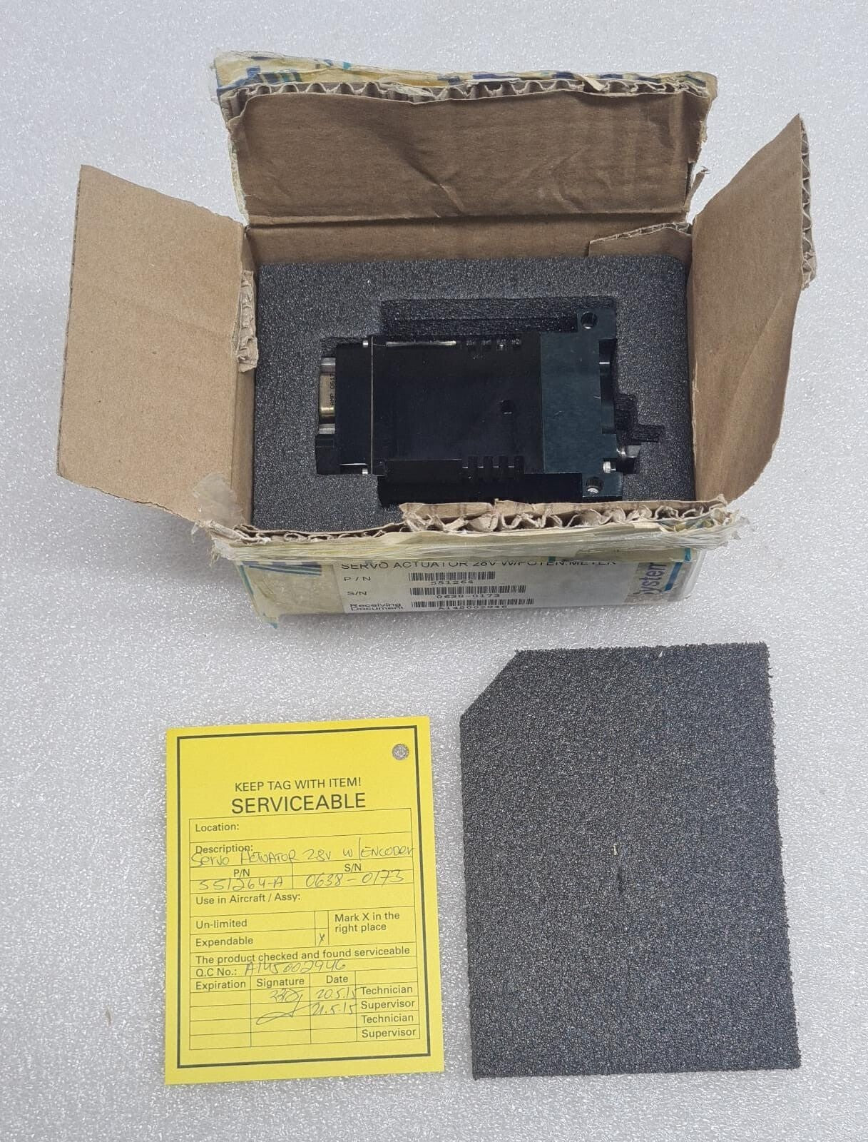 BENTAL INDUSTRIES 92MDG0002 / 92MDG0003 SERVO ACTUATOR MOTOR 28V