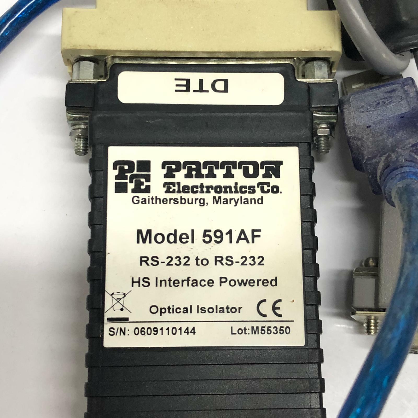 Patton 591AF - RS-232 to RS-232 HS Interface Powered Optical & accassories