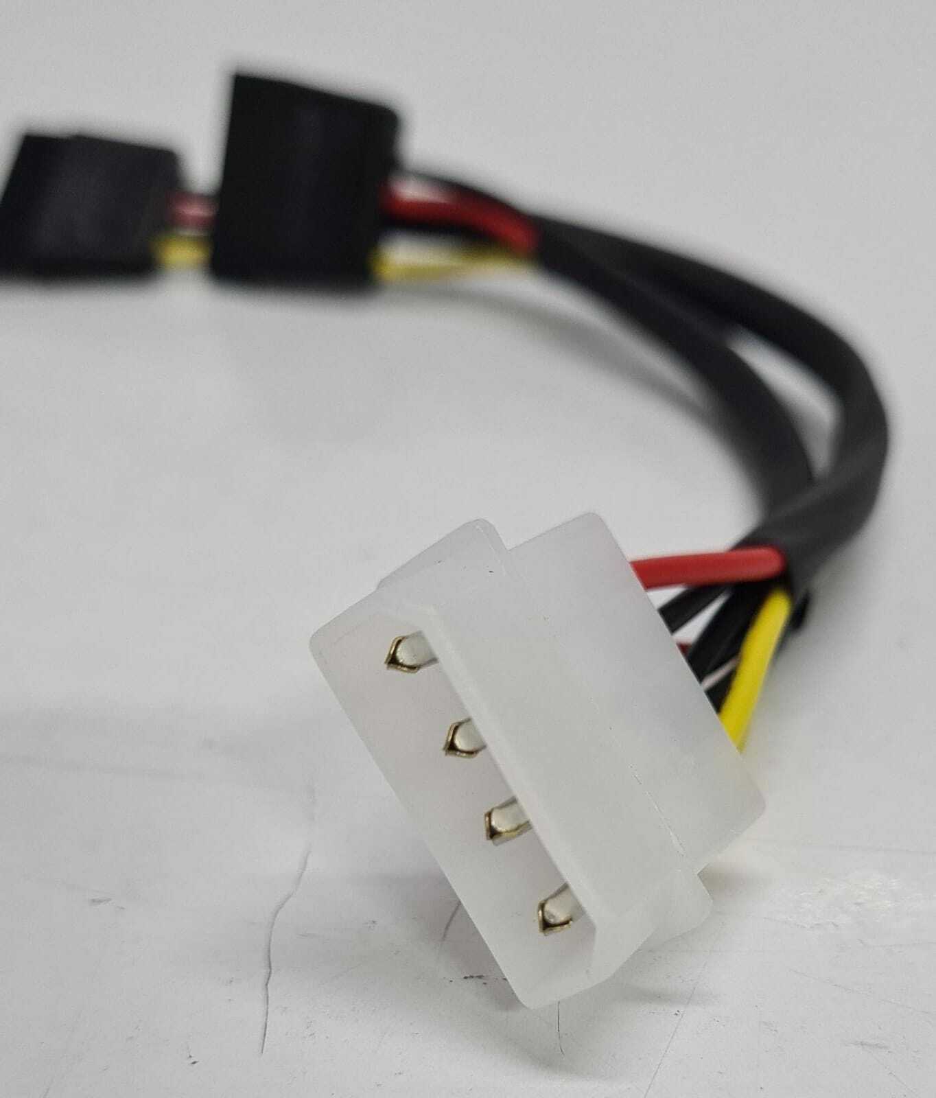 [LOT OF 19] Viewcon Power Cable Serial ATA Receptacle 15p Y Cable 0.2M VW010