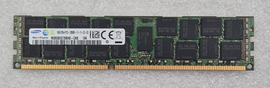 [LOT 8 PCS] SAMSUNG 16GB 2Rx4 PC3-12800R DDR3 M393B2G70BH0-CK0 Server Memory RAM