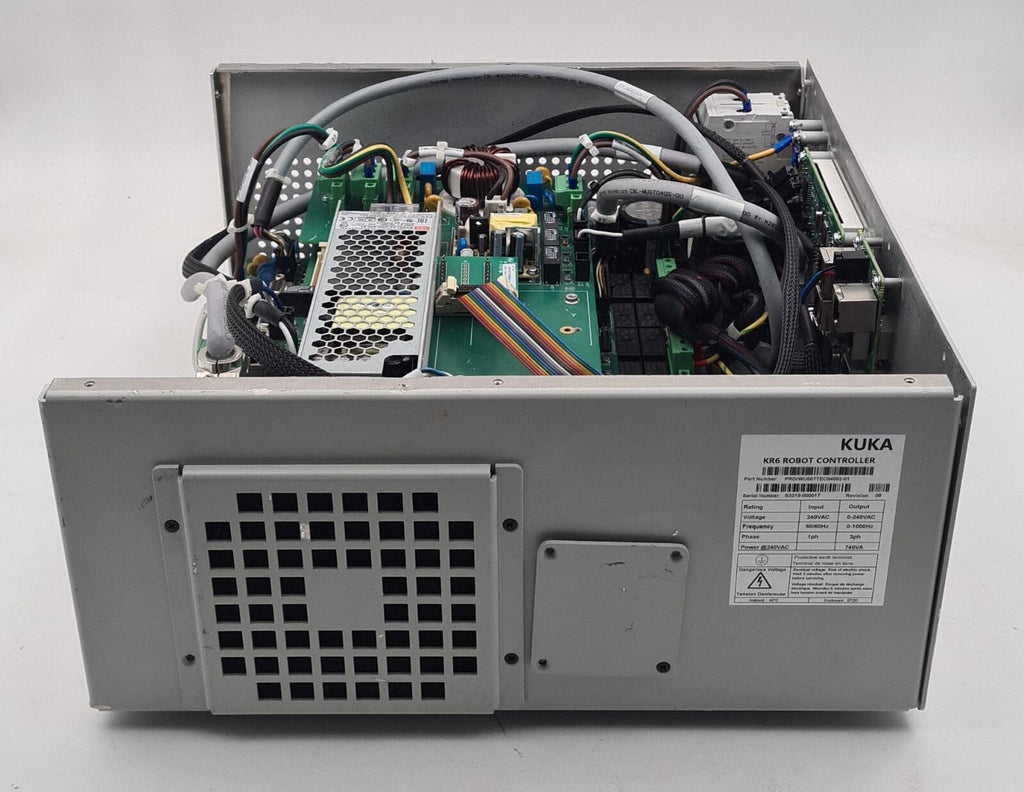 KUKA KR6 ROBOT CONTROLLER PRDrWU007TEC0400z-01 / SERVOTRONIX POWER **AS-IS**