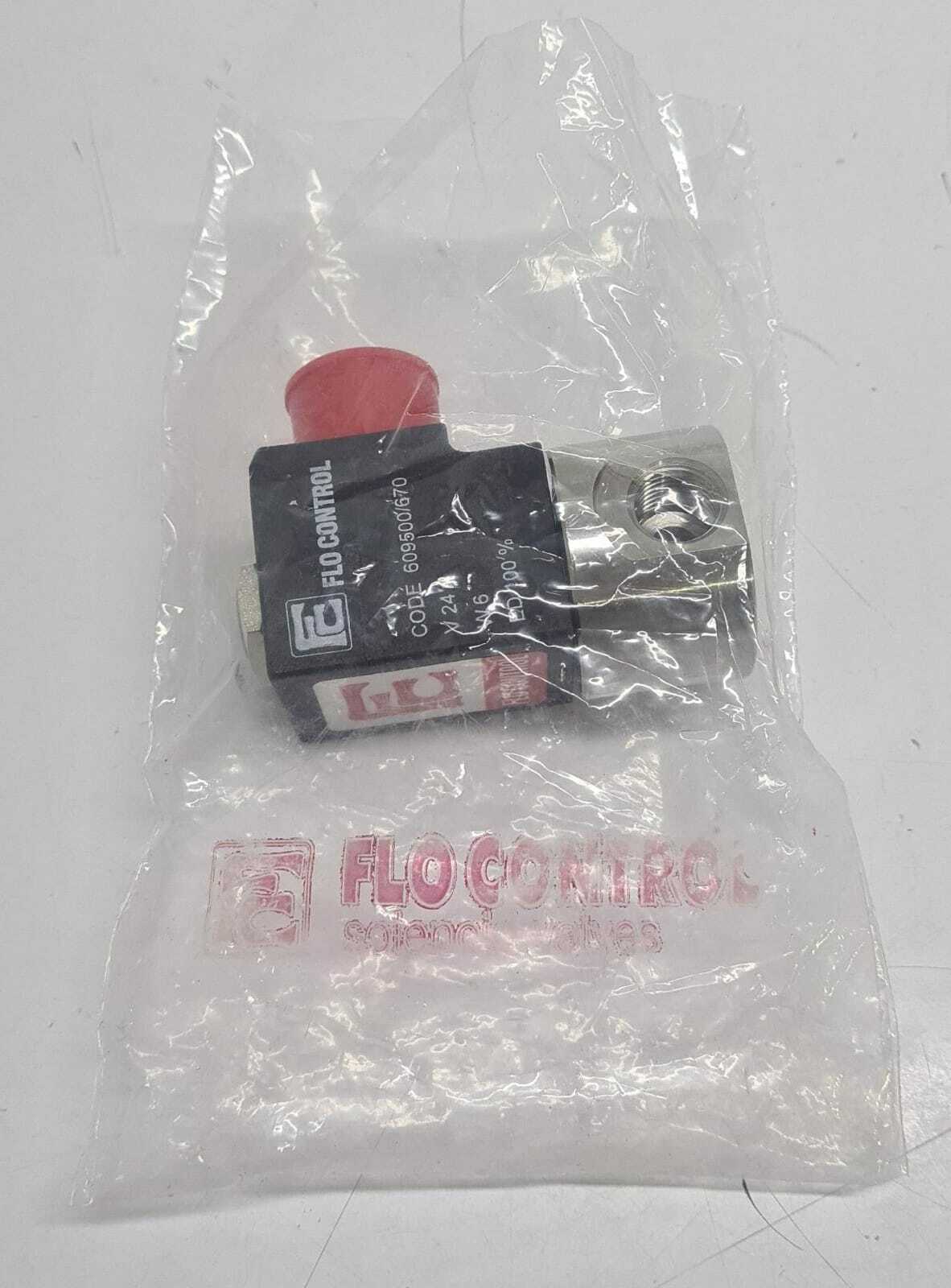 [LOT OF 3] FLO CONTROL FC 609500/670 Solenoid Valve 24VCD W/ Q90198.002