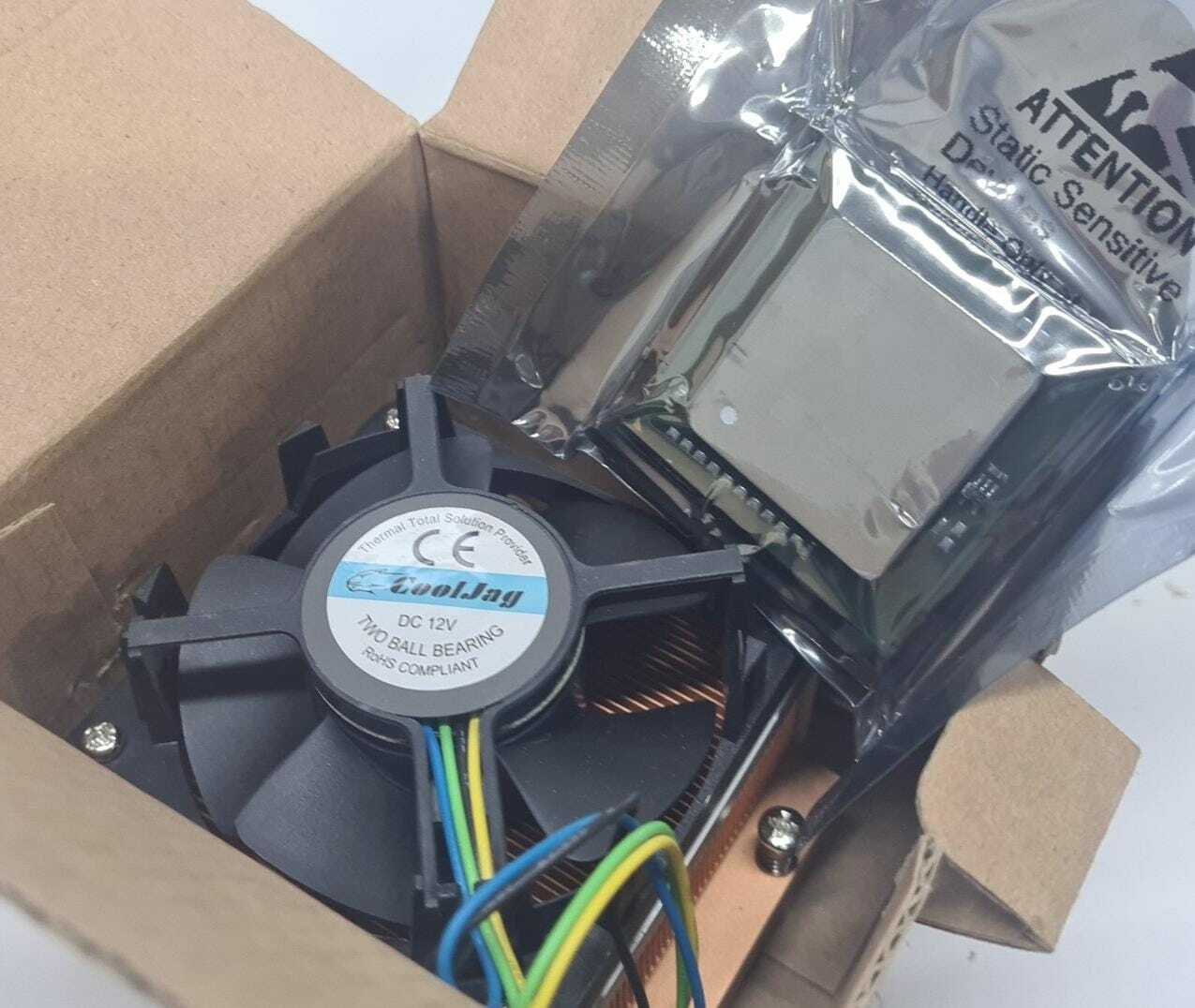 New - Intel Xeon CPU IC Processor 3.2GHz 1M PPGA JZC823A w/ CoolJag Fan Server