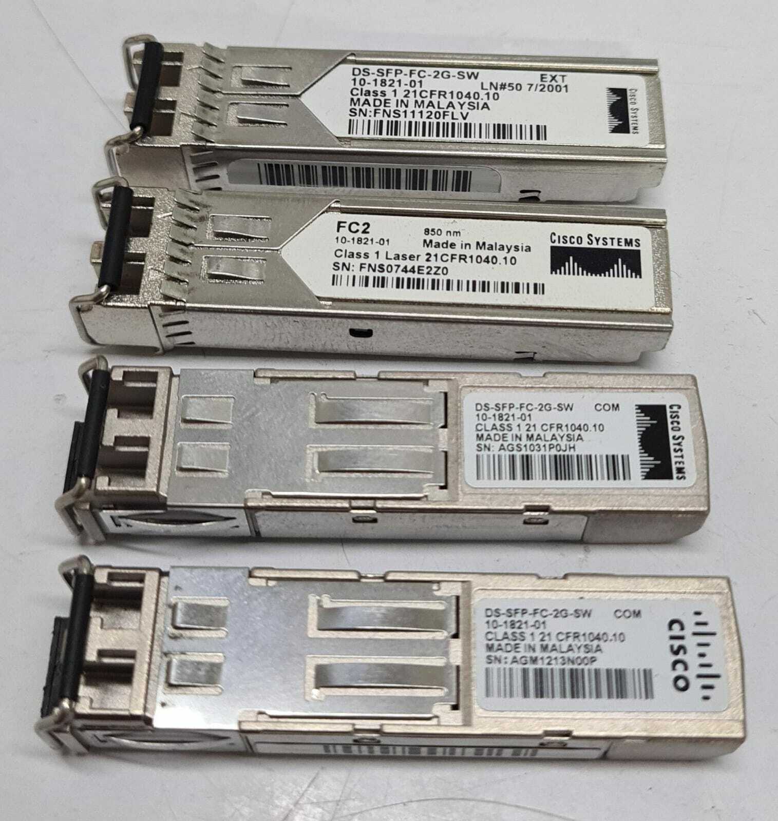 [LOT OF 35] Cisco DS-SFP-FC-2G-SW 10-1821-01 Transceiver 850 nm SFP Module