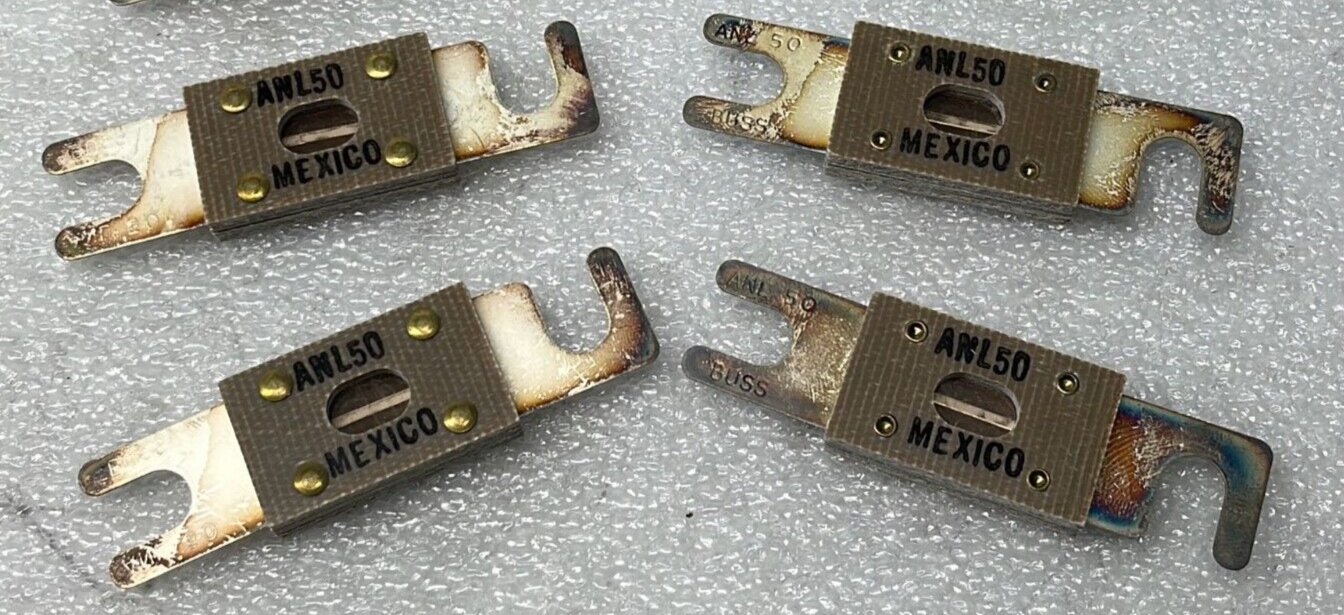 [LOT OF 4] Beechcraft Baron B58 50 Amp Buss Fuse ANL-50