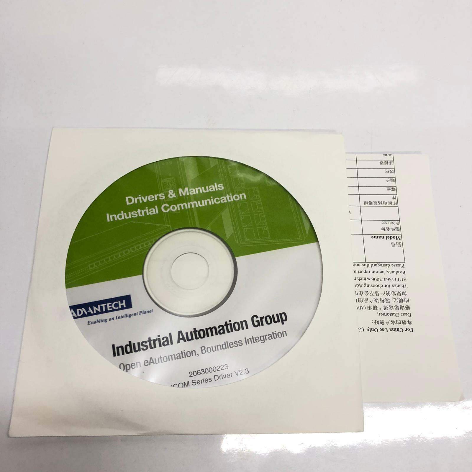 NEW - ADVANTECH PCI-1620AU 8-port RS-232 PCI Communication Board Card & Disc KIT