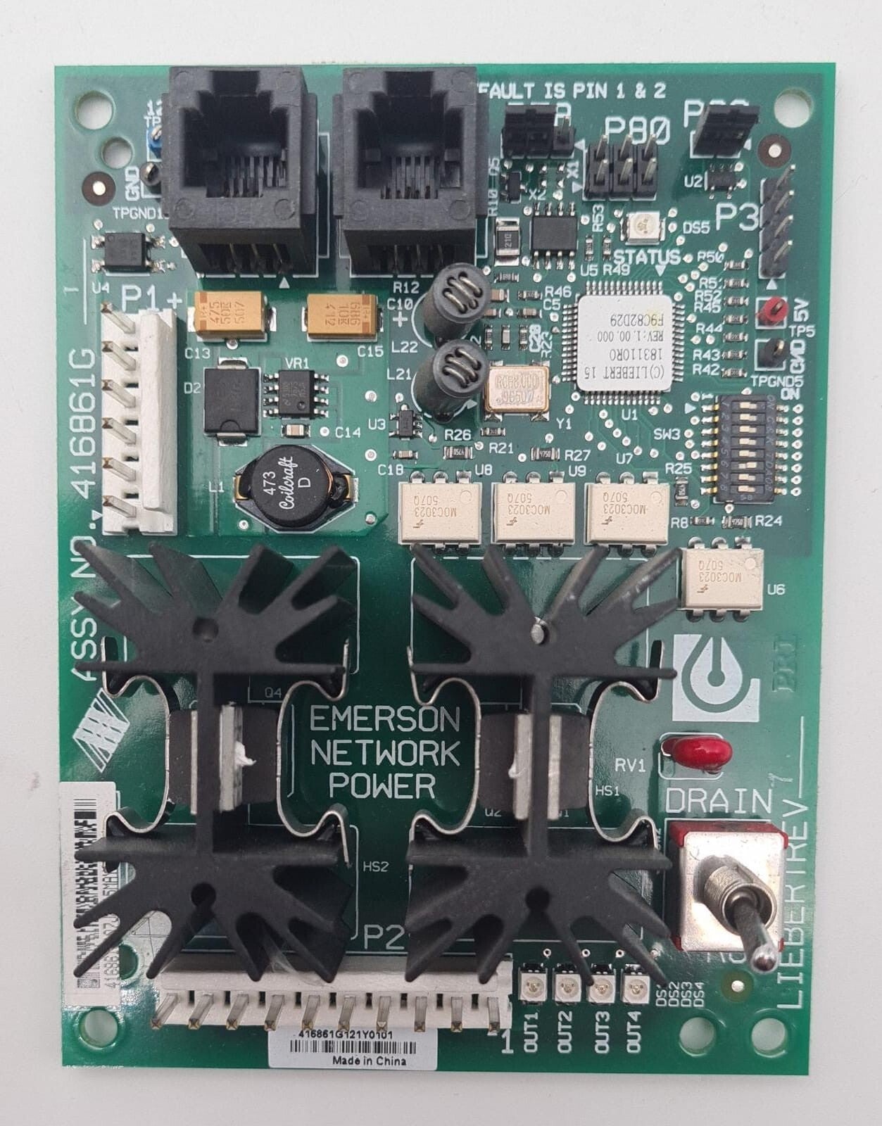 EMERSON NETWORK POWER LIEBERT Humidification Power Board Driver Control 416861G