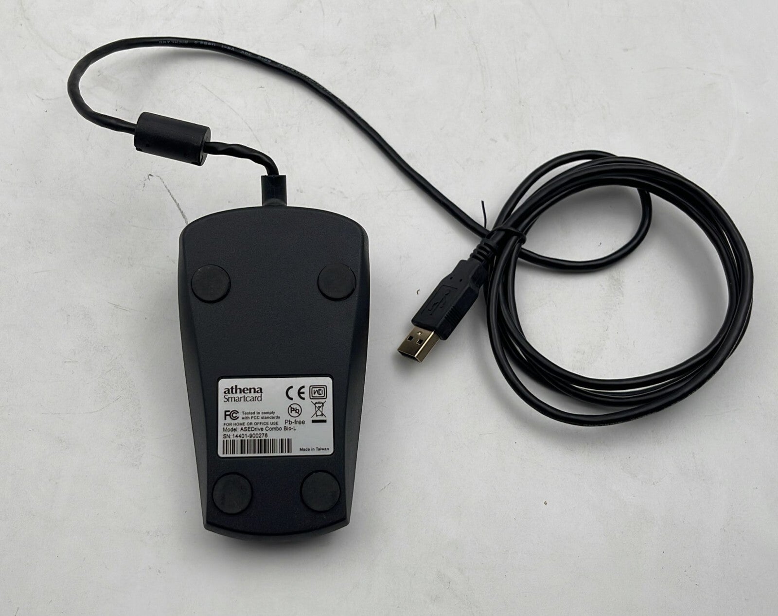 Athena SmartCard ASEDrive Combo Bio-L FingerPrint Scanner & Smart Card Reader