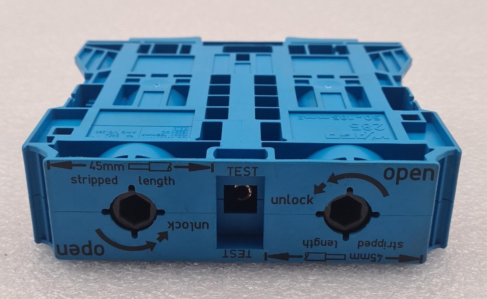 WAGO 285 50-185mm 0285-1184 IEC 60947-7-1 DIN Rail Mount Terminal Block