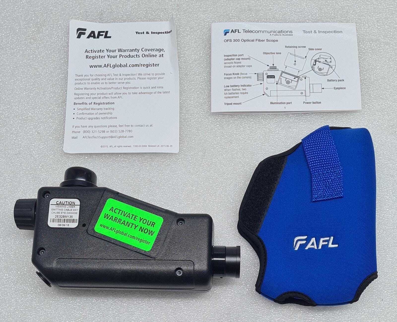 AFL OFS 300-200C optical fiber inspection scope 2.5mm device