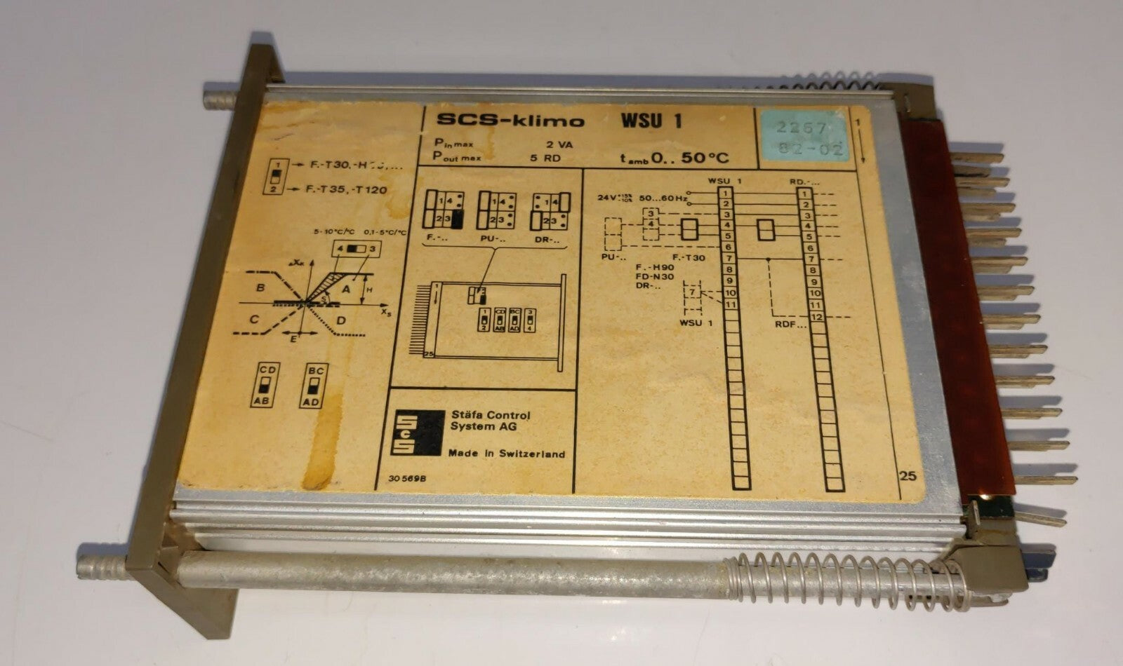 Staefa Control System AG SCS-klimo WSU 1 - FOR PARTS