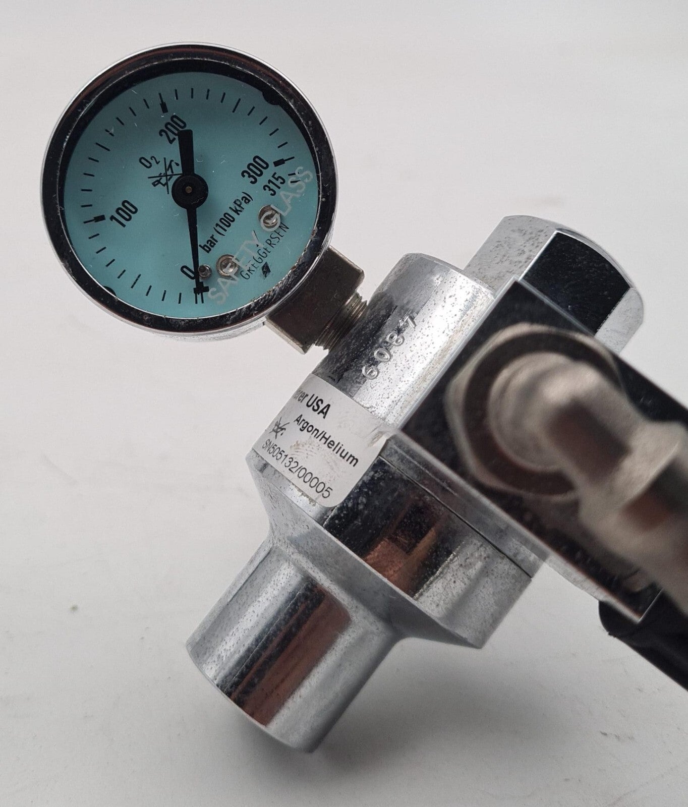 Druckminderer Greggersen PRESSURE REDUCER 2000 kPa to 600 Argon Helium