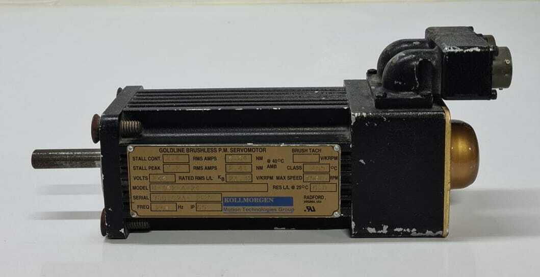Kollmorgen B-102-A-21 Goldline Brushless P.M. Servomotor Servo Motor 7500Rpm