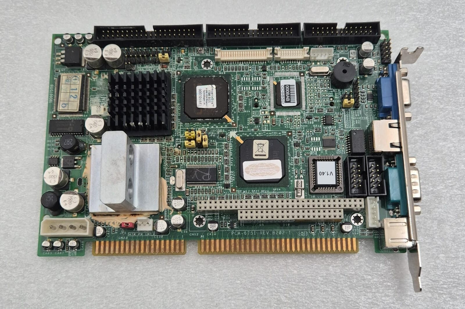 Advantech PCA-6751 REV. B202-1 Motherboard W/ 256MB PC133S-333-542 & Memory