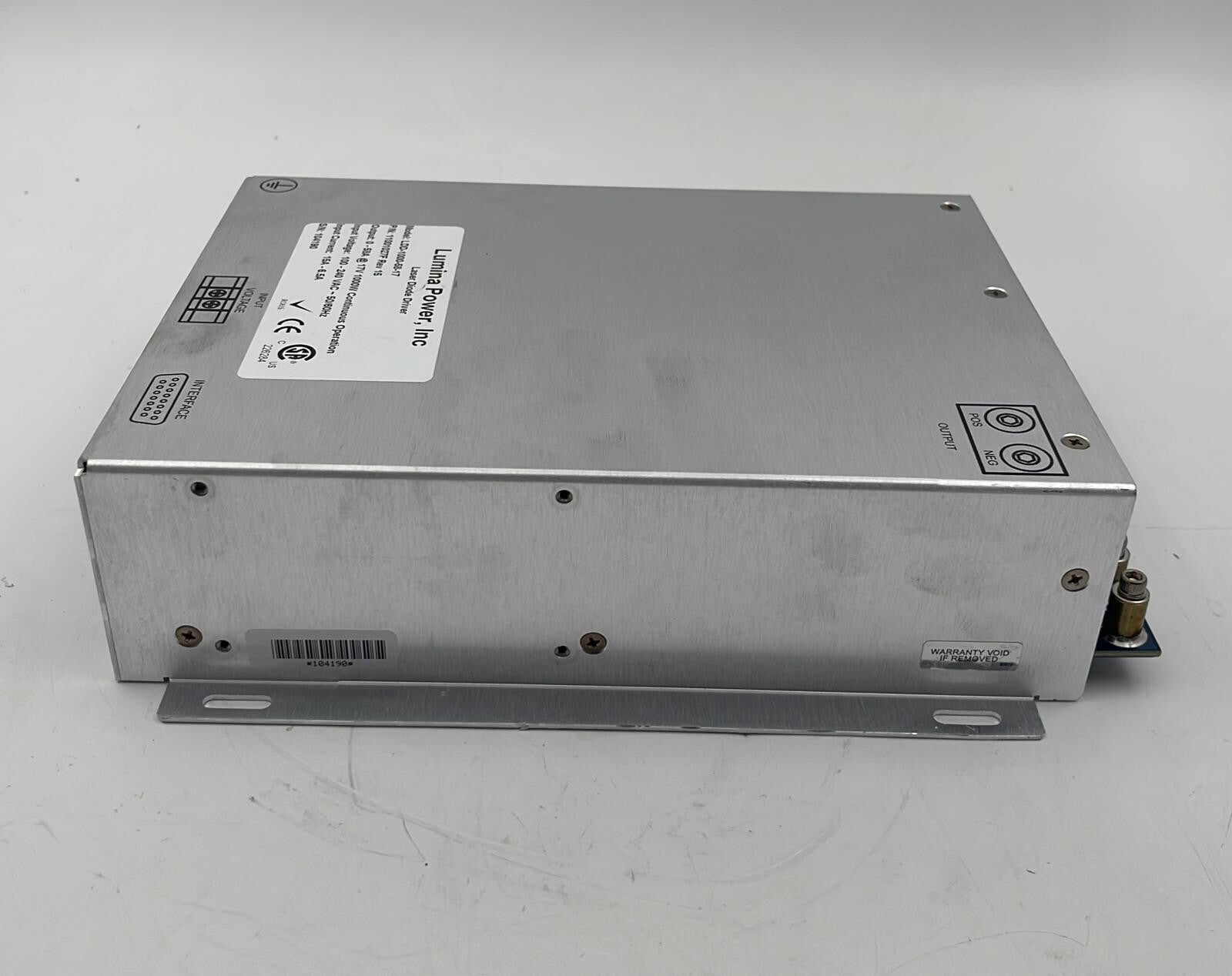 Lumina Power LDD-1000-58-17 Laser Diode Drive 11001027F REV 15