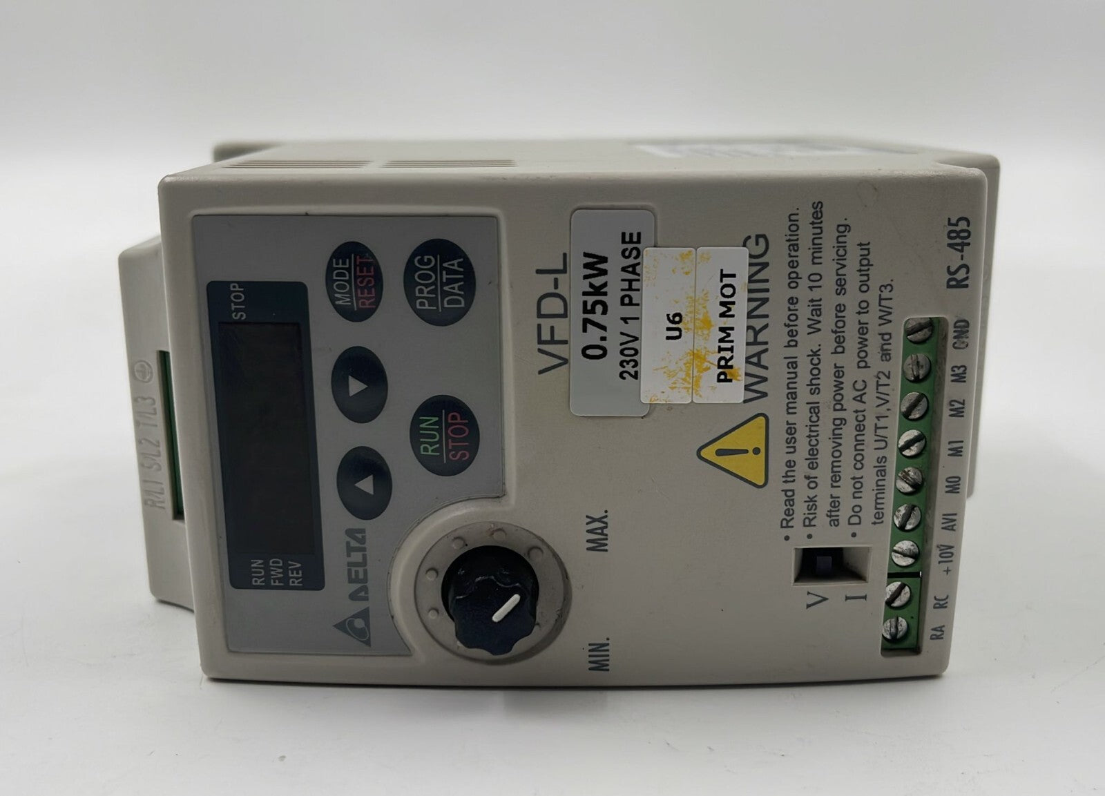 [LOT 3 PCS] DELTA VFD-L 0.75kW 230V 1-PHASE VFD007L21B AC Drive **AS-IS**