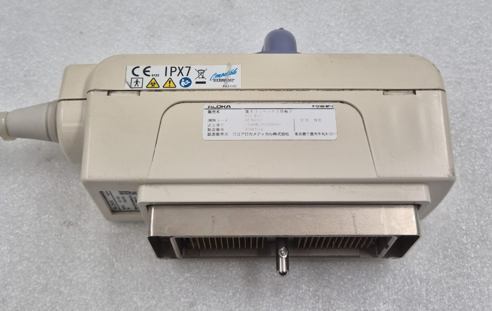 Aloka UST-9123 40768000 Multi Frequency Convex Array Ultrasound Transducer Probe