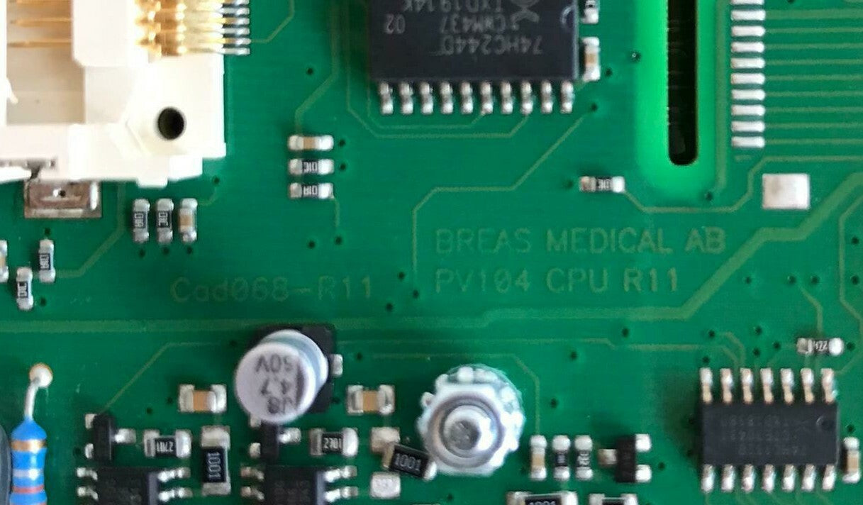 Breas Medical AB Vivo 30 Ventilator Main CPU Board & Display CAD068-R11