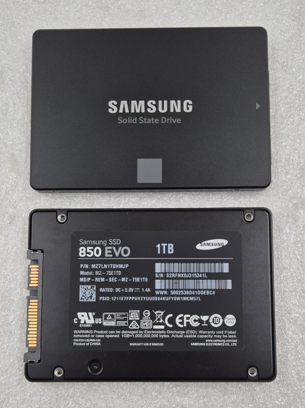 [LOT 2 PCS] SAMSUNG 850 EVO SSD 1TB MZ7LN1T0HMJP MZ-75E1T0 SATA 2.5