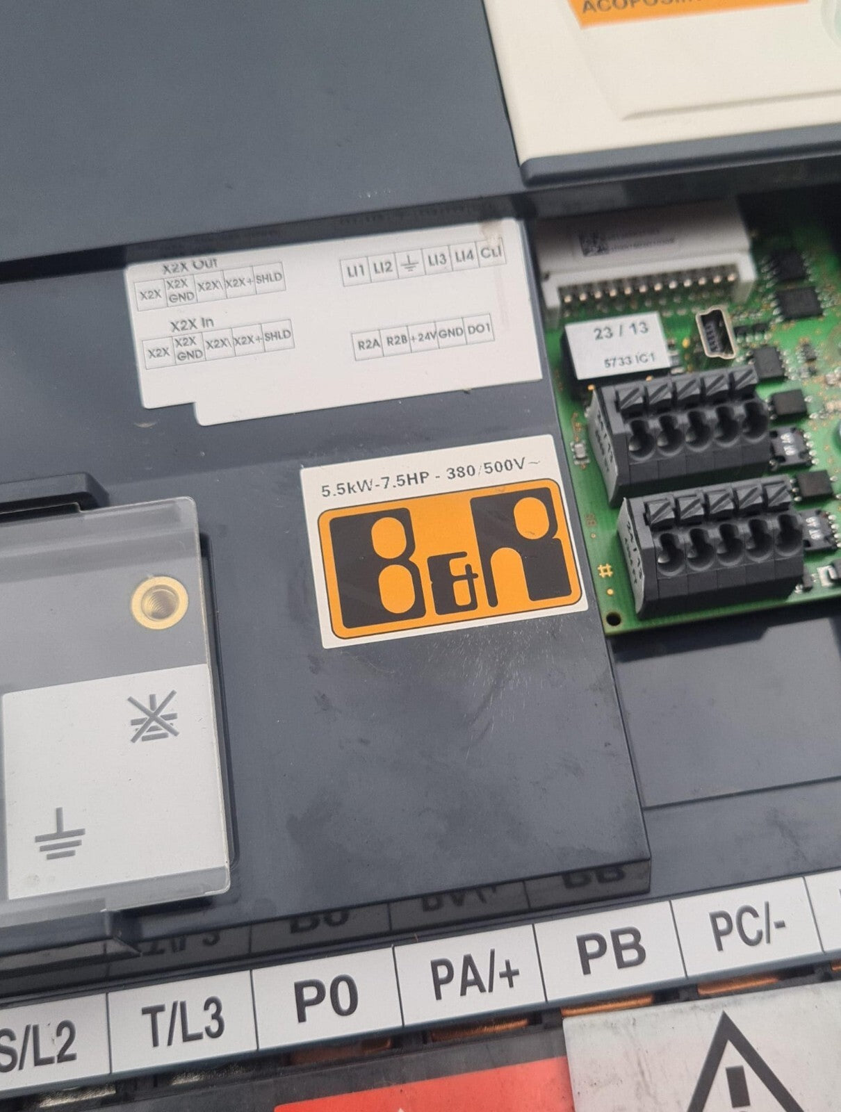 B&R Automation ACOPOS inverter X64 8I64T400550.000-1 5.5kW 7.5HP V5.1